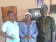 Oriire: Oyo TESCOM Chairman, Other Officials Visit Victims, Promises Made ...the Chairman Teaching Service Commission, Mrs Olubukola Oladipo, middle...