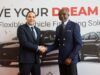 Flexible Vehicle Financing Solutions: UBA Partners Mikano Motors …General Manager, Mikano Motors, Tarek Mostafa and Executive Director, Personal and Business Banking, United Bank for Africa, Chidi Okpala during a partnership signing ceremony between both parties, themed: ‘Drive Your Dreams Today’, a Flexible vehicle financing solutions, at the Mikano Showroom in Victoria Island, Lagos…