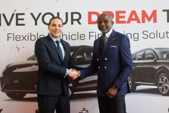 Flexible Vehicle Financing Solutions: UBA Partners Mikano Motors …General Manager, Mikano Motors, Tarek Mostafa and Executive Director, Personal and Business Banking, United Bank for Africa, Chidi Okpala during a partnership signing ceremony between both parties, themed: ‘Drive Your Dreams Today’, a Flexible vehicle financing solutions, at the Mikano Showroom in Victoria Island, Lagos…