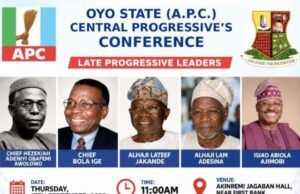 Oyo APC Stakeholders Urge Peaceful Conduct, Warn Against Disruption Of Central Progressive Congress