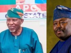 Senator Alli Congratulates Former-Oyo APC Chair, Moshood Abas @77 Alhaji Moshood Abas, Senator Sharafadeen Alli...