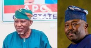 Senator Alli Congratulates Former-Oyo APC Chair, Moshood Abas @77 Alhaji Moshood Abas, Senator Sharafadeen Alli...
