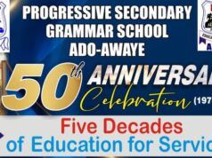 Ado-Awaye Progressive Secondary Grammar School Alumni Association Rolls Out Drum To Celebrate School’s 50th Anniversary