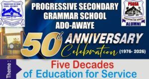 Ado-Awaye Progressive Secondary Grammar School Alumni Association Rolls Out Drum To Celebrate School’s 50th Anniversary