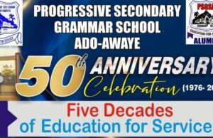 Ado-Awaye Progressive Secondary Grammar School Alumni Association Rolls Out Drum To Celebrate School’s 50th Anniversary