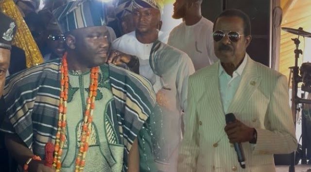 Alaafin with King Suuny Ade
