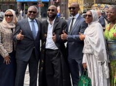 Promotion Of Refinery IPO: Davido Joins Dangote In New York Aliko Dangote, Davido and others in New York...