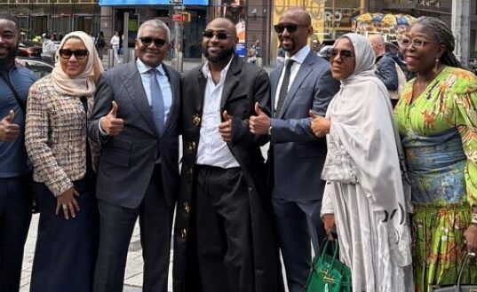 Promotion Of Refinery’s IPO: Davido Joins Dangote In New York Aliko Dangote, Davido and others in New York...