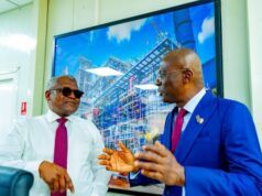 Sanwo-Olu Storms Dangote Refinery, Says The Project Is Proof Of Africa’s Capability Aliko Dangote, left, with Governor Babajide Sanwo-Olu...