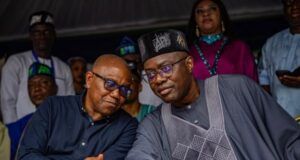 Peter Obi To Makinde: You Are Qualified To Become Nigeria’s President In 2027 Peter Obi, left, with Engineer Seyi Makinde at the political event in Abuja...