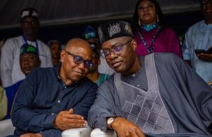Peter Obi To Makinde: You Are Qualified To Become Nigeria’s President In 2027 Peter Obi, left, with Engineer Seyi Makinde at the political event in Abuja...