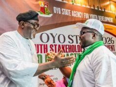 IT: Why Governments Should Build Stronger Partnership With Youths – Odidiomo Hon. Adedeji Dhikrullahi Olajide Odidiomo, left, at the event...