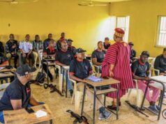 Orangun Adedokun Abolarin Tasks Police On Need To Put Humanity At Heart Of Modern Policing Oba Adedokun Abolarin...addressing the officers...