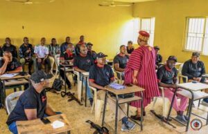 Orangun Adedokun Abolarin Tasks Police On Need To Put Humanity At Heart Of Modern Policing Oba Adedokun Abolarin...addressing the officers...