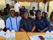 Education Not Only About Passing Exams, It’s About Knowledge Acquisition, Oyo TESCOM Boss Tells Students L-R: Commissioner for Youth and Sports Alhaja Wasilat Adegoke, Executive Chairman IBSWLG - Hon Adeyemi Akande, Rep of The TESCOM Chairman - Dr Olatunji Oladunni, Mr Tosin Aderibigbe -PS/IGE Min of Education and a senior staff from the Ministry of Education…