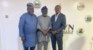 SWDC, OICL, DAWN Commission Reaffirm Plans To Deliver The Best To Uplift South West Of Nigeria L-R: DAWN DG, Dr. Seye Oyeleye; SWDC MD, Dr. Charles ‘Diji Akinola; OICL MD, Mr. Abdulrahman Yinusa…