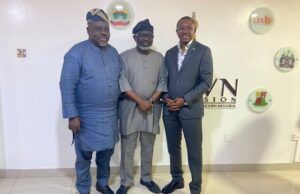 SWDC, OICL, DAWN Commission Reaffirm Plans To Deliver The Best To Uplift South West Of Nigeria L-R: DAWN DG, Dr. Seye Oyeleye; SWDC MD, Dr. Charles ‘Diji Akinola; OICL MD, Mr. Abdulrahman Yinusa…