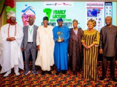 Sanwo-Olu Delivers 7th Freedom Online Lecture, Tackles Promoters Of Oil-Subsidy Return L-R: Aare Ona Kankafo of Yorubaland, Chief Gani Adams; Convener and Editor-in-Chief, Freedom Online, Mr Gabriel Akinadewo; Senator Gbenga Daniel; Governor of Lagos State, Mr. Babajide Sanwo-Olu; former Minister of Information and Culture, Alhaji Lai Mohammed; Ex-President, Nigerian Guild of Editors, NGE, Mrs Funke Egbemode and NGE President, Mr Eze Anaba during the 7th annual lecture of Freedom Online themed: “2027 Elections, Economy, Security and Nigerians Future” at the Sheraton Hotel Lagos in Ikeja, on Thursday, September 3, 2026…