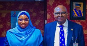 History Recorded As UI’s First Female Bursar In 78 Years Assumes Duty New Bursar, Mrs Mariam Adetoun Zakariyah, FCA, left, with UI's VC, Professor Kayode Adebowale...