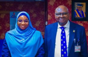 History Recorded As UI’s First Female Bursar In 78 Years Assumes Duty New Bursar, Mrs Mariam Adetoun Zakariyah, FCA, left, with UI's VC, Professor Kayode Adebowale...