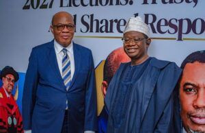 2027 Elections: Nigerians’ Votes Will Determine Winners, INEC Chairman Insists L-R: Chairman of the GOCOP Conference 2026, Chief Olisa Agbakoba, SAN, along with Prof. Ayobami Salami, the Lagos State Resident Electoral Commissioner and the representative of the keynote speaker, INEC Chairman, Prof. Joash Amupitan, on the red carpet during Thursday’s event held in Radisson Blu Hotel Ikeja, Lagos…
