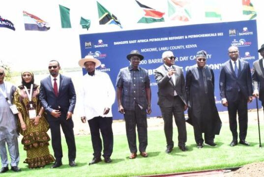 High Expectations As Dangote Unveils Plans To Deliver $16bn East Africa Refinery In 40 Months Aliko Dangote and others