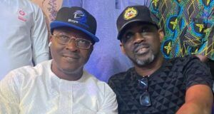Photo: Leader Of Boye Nation Joins Pasuma At Yemi Sonde’s 10-17 Festival Boye Nation Leader, Sangogade, left, with Wasiu Alabi Pasuma...