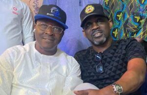 Photo: Leader Of Boye Nation Joins Pasuma At Yemi Sonde’s 10-17 Festival Boye Nation Leader, Sangogade, left, with Wasiu Alabi Pasuma...