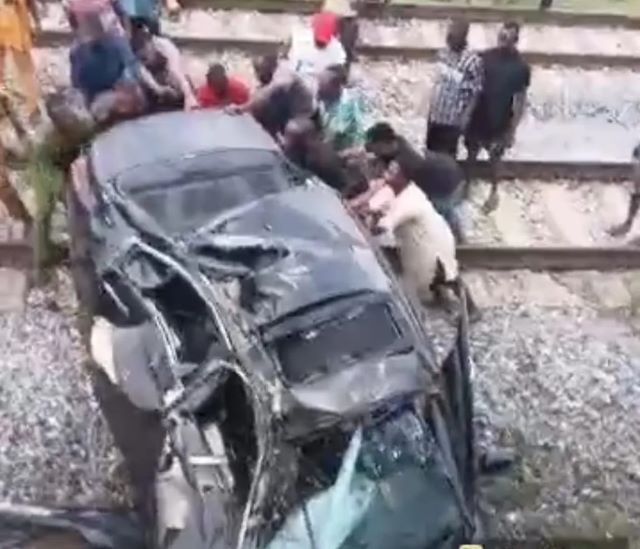 Car Train hit