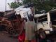 Tragedy In Lagos As Container Truck Crushes Bus, Four Killed, 16 Injured