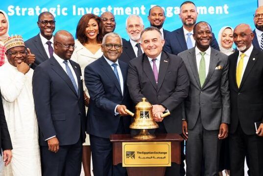 Dangote Refinery IPO Attracts Investors From Over 90 Countries, 51 African Nations L-R: Alhaji (Dr.) Umaru Kwairanga, Group Chairman, Nigerian Exchange Group (NGX Group); Dr. George Elombi, President and Chairman, African Export-Import Bank (Afreximbank); Aliko Dangote, GCON, President and Chief Executive, Dangote Industries Limited; Omar Radwan, Executive Chairman, Egyptian Exchange (EGX); Temi Popoola, GMD/CEO, NGX Group; and Chuka Eseka, GMD/CEO, Vetiva Capital Management…