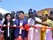 Ondo Community Celebrates Early Christmas As LG Electronics Donates 21st Solar-Powered Borehole L-R: Head, Corporate Marketing, LG Electronics, Mr. Paul Mba, Assistant Product Manager, Eco Solutions, LG Electronics, Ms. Yeeun Kim, General Manager, Media Entertainment Solutions, TV Department, LG Electronics, Mr. Choongbae Seo, Executive Local Government Chairman, Oka Akoko South West, Honourable. Ayọ Ajana, and the community leaders, Oka Akoko Osan Agba, at the commissioning of LG's expanded Environmental, Social, and Governance (ESG) initiative, marked by the donation of a solar-powered borehole to Osan Agba, Oke Oka Akoko, Ondo State, today…