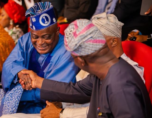 Obasa (2) Rt. Hon. Mudashiru Ajayi Obasa, left, with Dr Kadri Obafemi Hamzat...