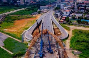 Sanwo-Olu: Opebi-Odo Iya Alaro’ll Receive Traffic Before Christmas ...aerial view of Opebi-Odo Iya Alaro road...on Sunday...