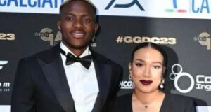 Fans Salute Osimhen As Cameroonian-German Girlfriend Delivers His Second Child