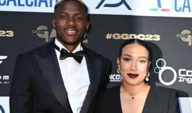 Osimhen with girlfriend