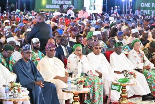 APC Expresses Confidence In Tinubu’s Records For Re-Election As It PCC Is Inaugurated President Bola Tinubu and others at the Presidential Campaign Council for the 2027 election...