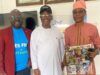 ParrotXtra Crew Leader Pays Post-10:17 Festival Visit To YES FM Radio Station L-R: Chief Yemi Sonde, Ambassador Olayinka Agboola and Mr Konsoligbadun, Alhaji Sulaimon Adegbenro…during the visit…