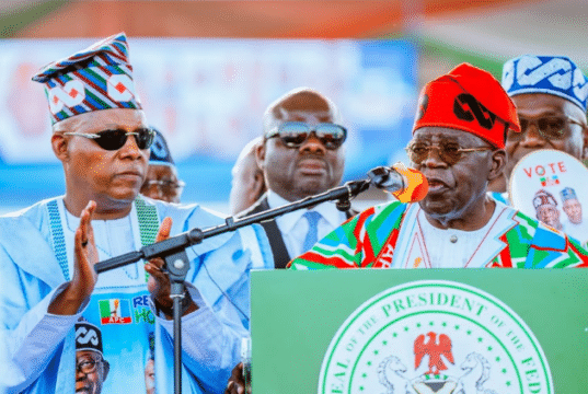 Kaduna & The Meaning Of Tinubu’s Second March By Tunde Rahman President Bola Tinubu, right, with Kashim Shettima...in Kaduna...