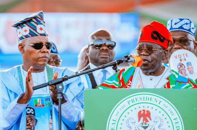 Tinubu and Shettima (2) President Bola Tinubu, right, with Kashim Shettima...in Kaduna...