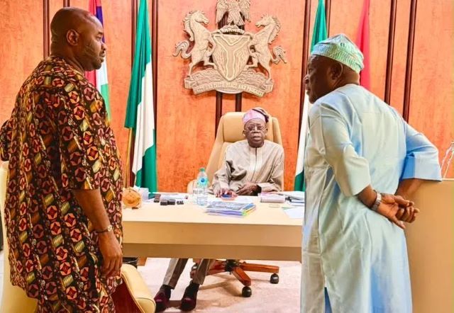 Tinubu with Sharafadeen and Zach