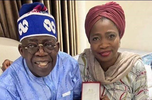 abike and tinubu (2) ...President Bola Tinubu with the Chairman/Chief Executive Officer of the Nigerian Diaspora Commission, Abike Dabiri-Erewa...