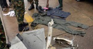 Ondo Airforce Crash: Amphibious Excavators Begin Evacuation Of Victims ...recovered articles from the ill-fated Nigerian Air Force ATR-42 aircraft...