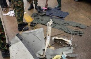 Ondo Airforce Crash: Amphibious Excavators Begin Evacuation Of Victims ...recovered articles from the ill-fated Nigerian Air Force ATR-42 aircraft...